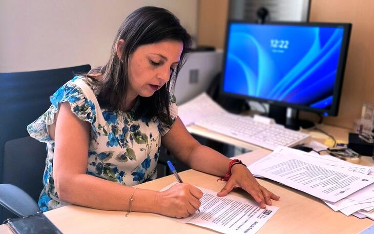 Cristina Escoda del grupo Socialista.